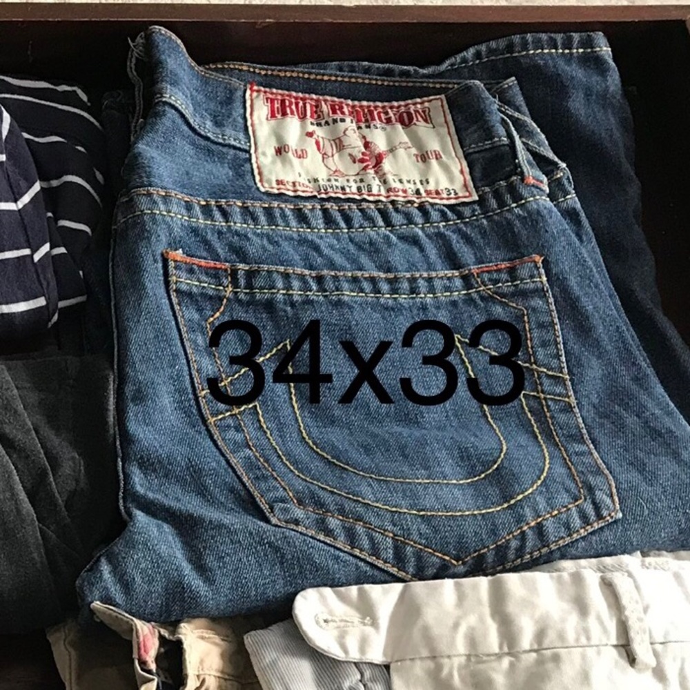 Men’s true religion jeans 34 x 33